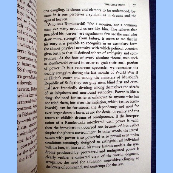 Book: The Drowned and the Saved by Primo Levi, Translated by Raymond Rosenthal - Picture 7 of 13